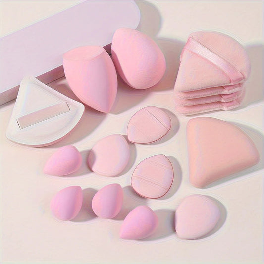 Pink Makeup Sponge Puff Set