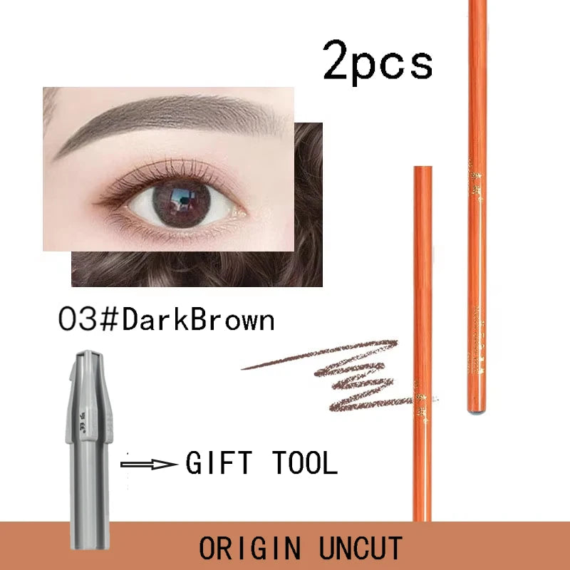 Waterproof Eyebrow Pencil 2Pc