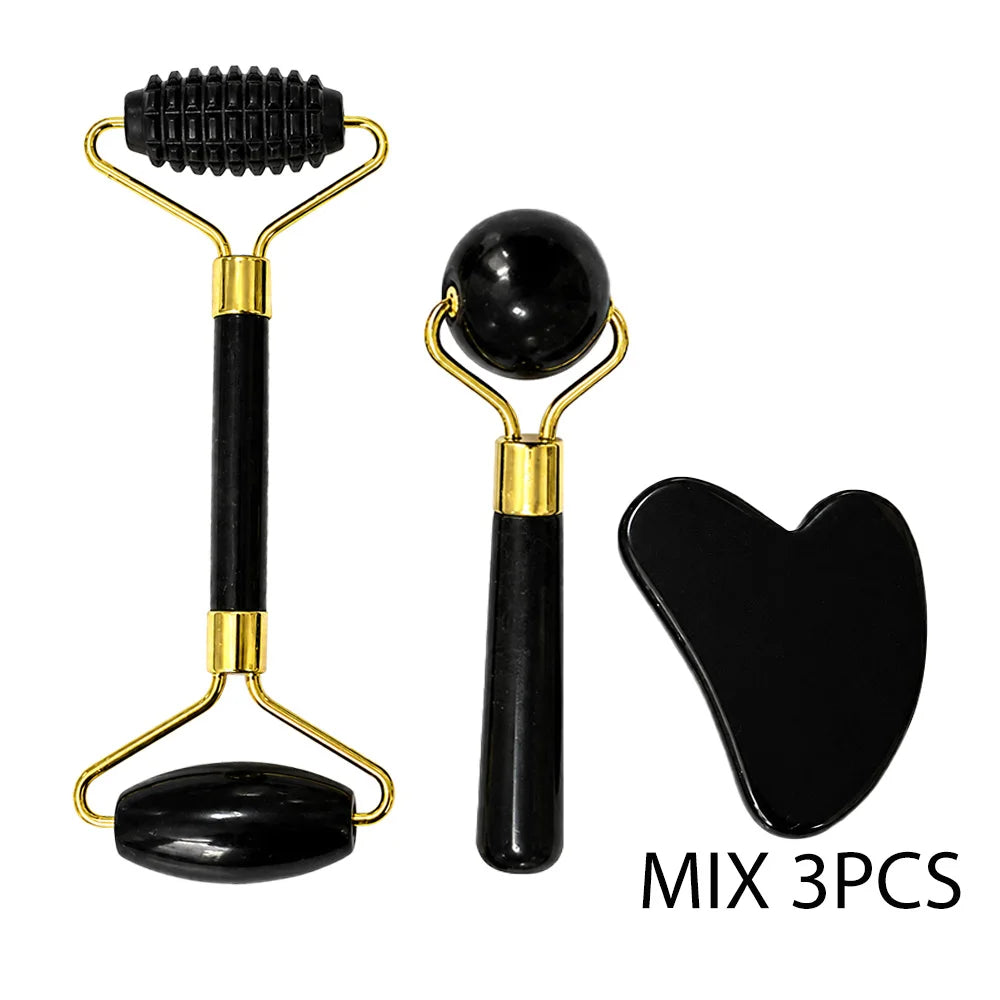 Jade Gua Sha Massage Tool Set