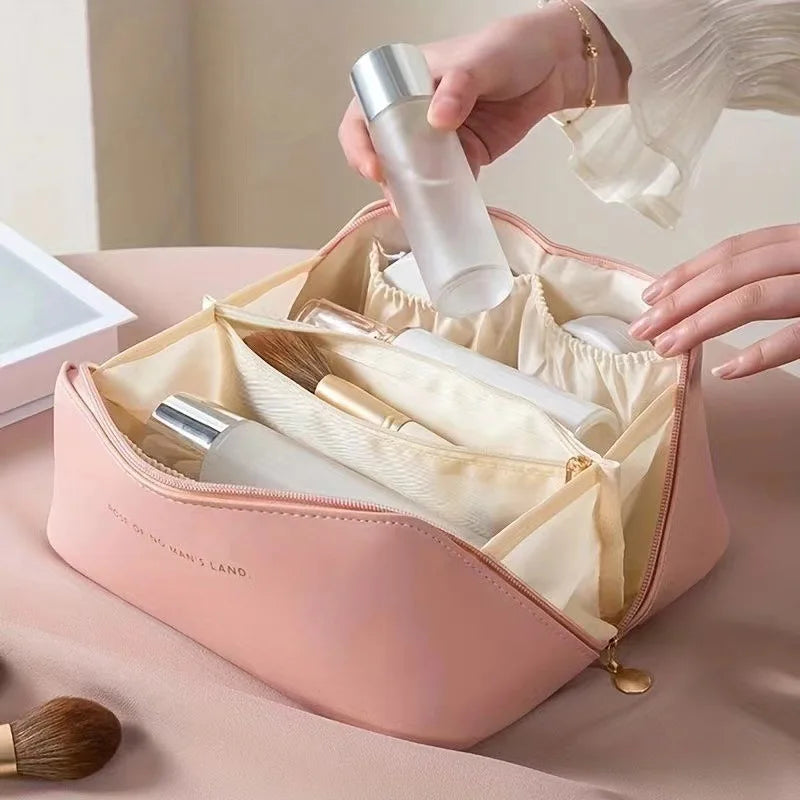 PU Leather Travel Wash Bag