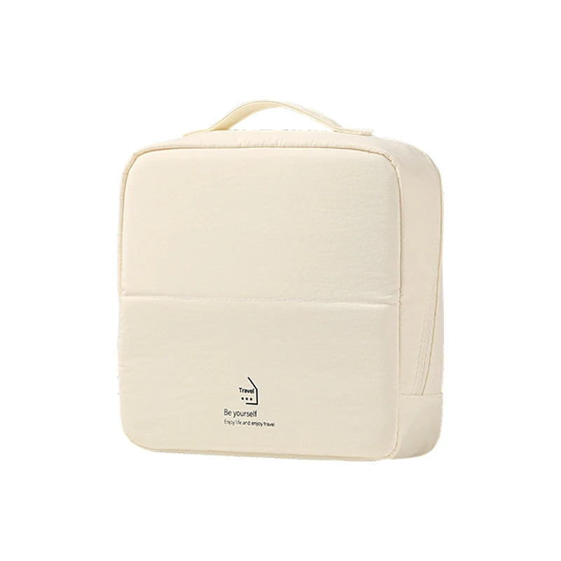 Taslan Fabric Structured Makeup Bag