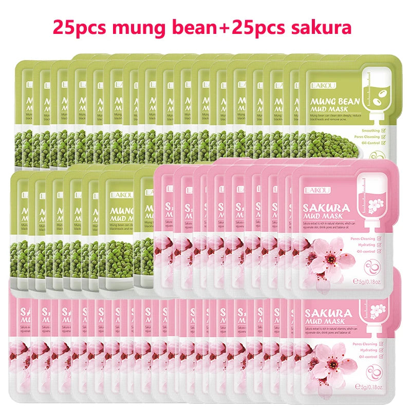 LAIKOU Matcha Clay Mask 50Pc