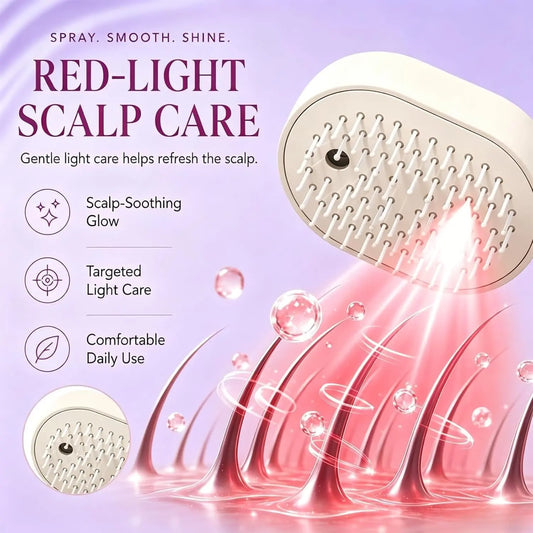 Steam Massage Hair Straightening Brush