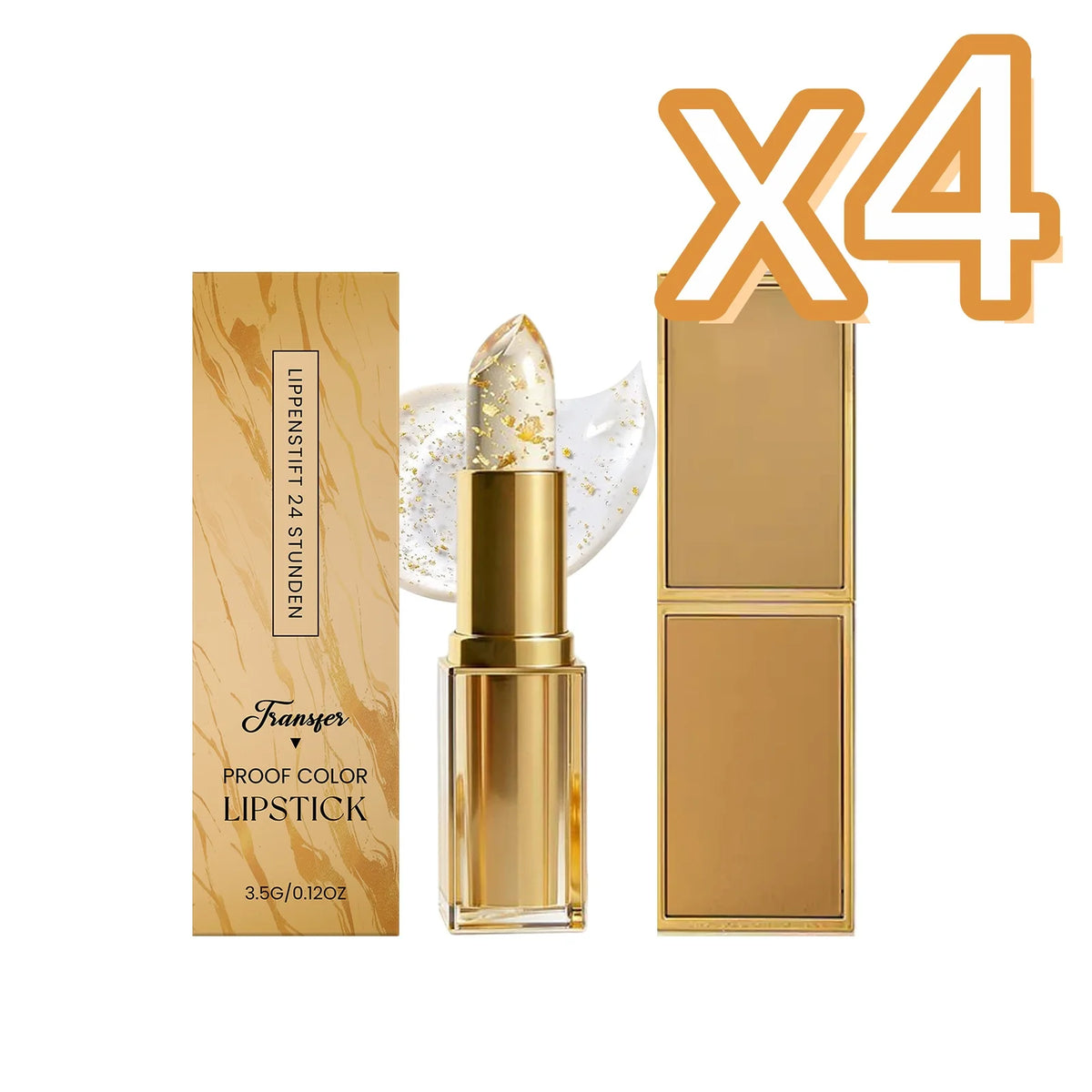 Gold Foil Color-Changing Lipstick