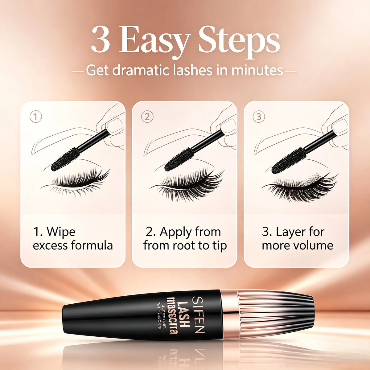 SIFEN Waterproof Volumizing Mascara