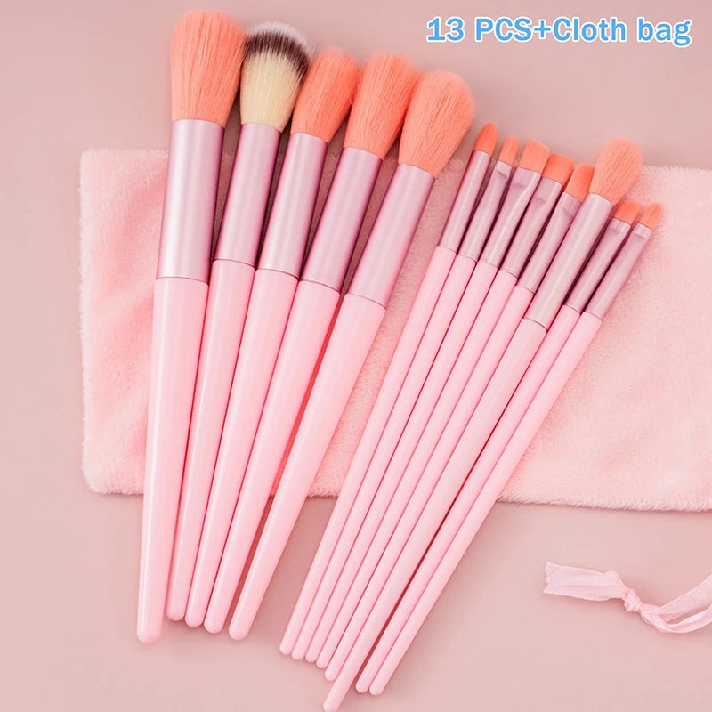 8/13Pc Fluffy Eyeshadow Brush Set