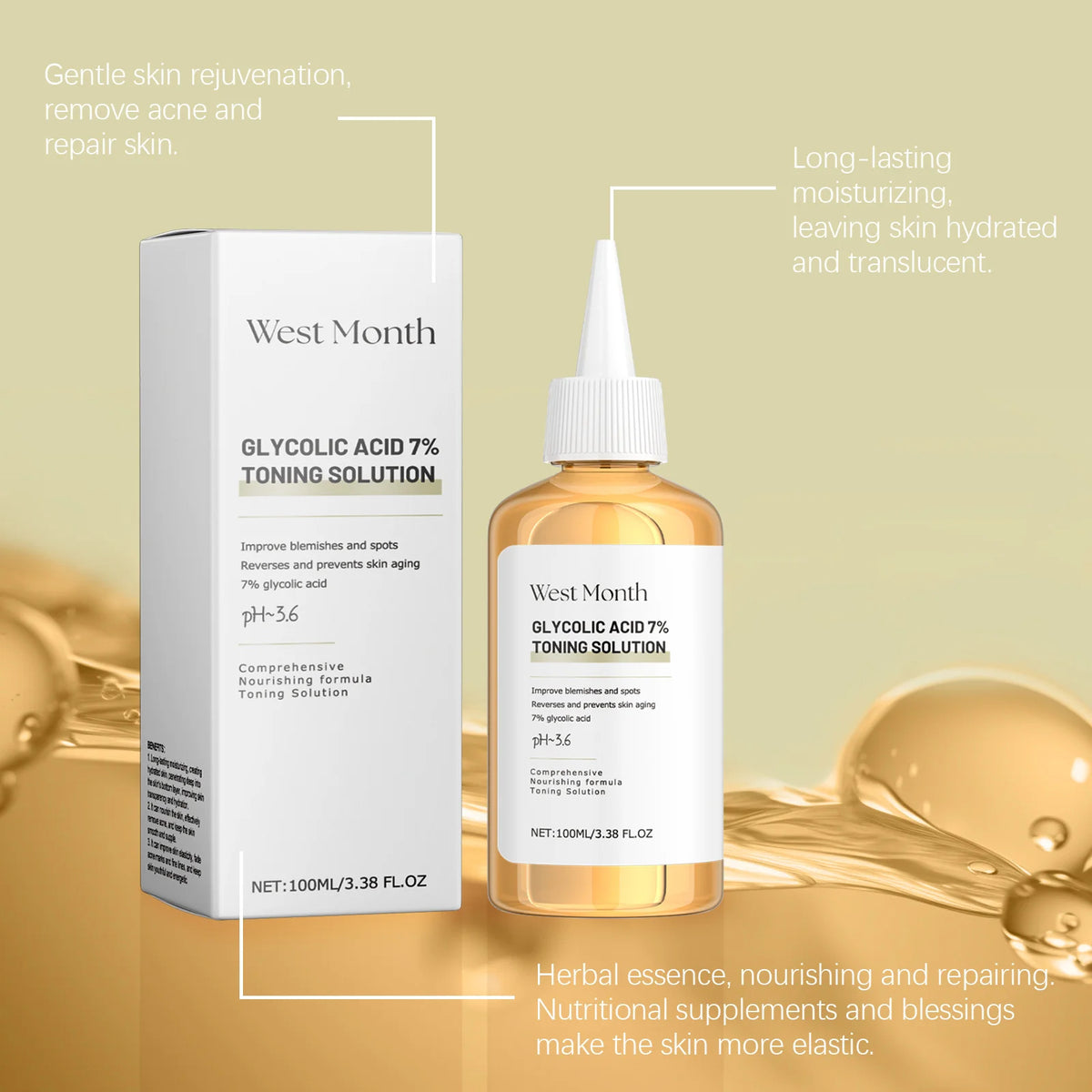 West & Month Glycolic Acne Toner