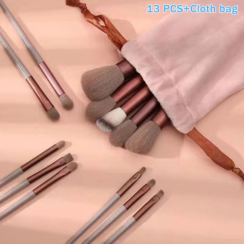 8/13Pc Fluffy Eyeshadow Brush Set