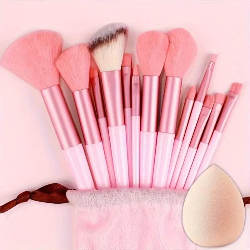 13Pc Foundation Eyeshadow Brush Set