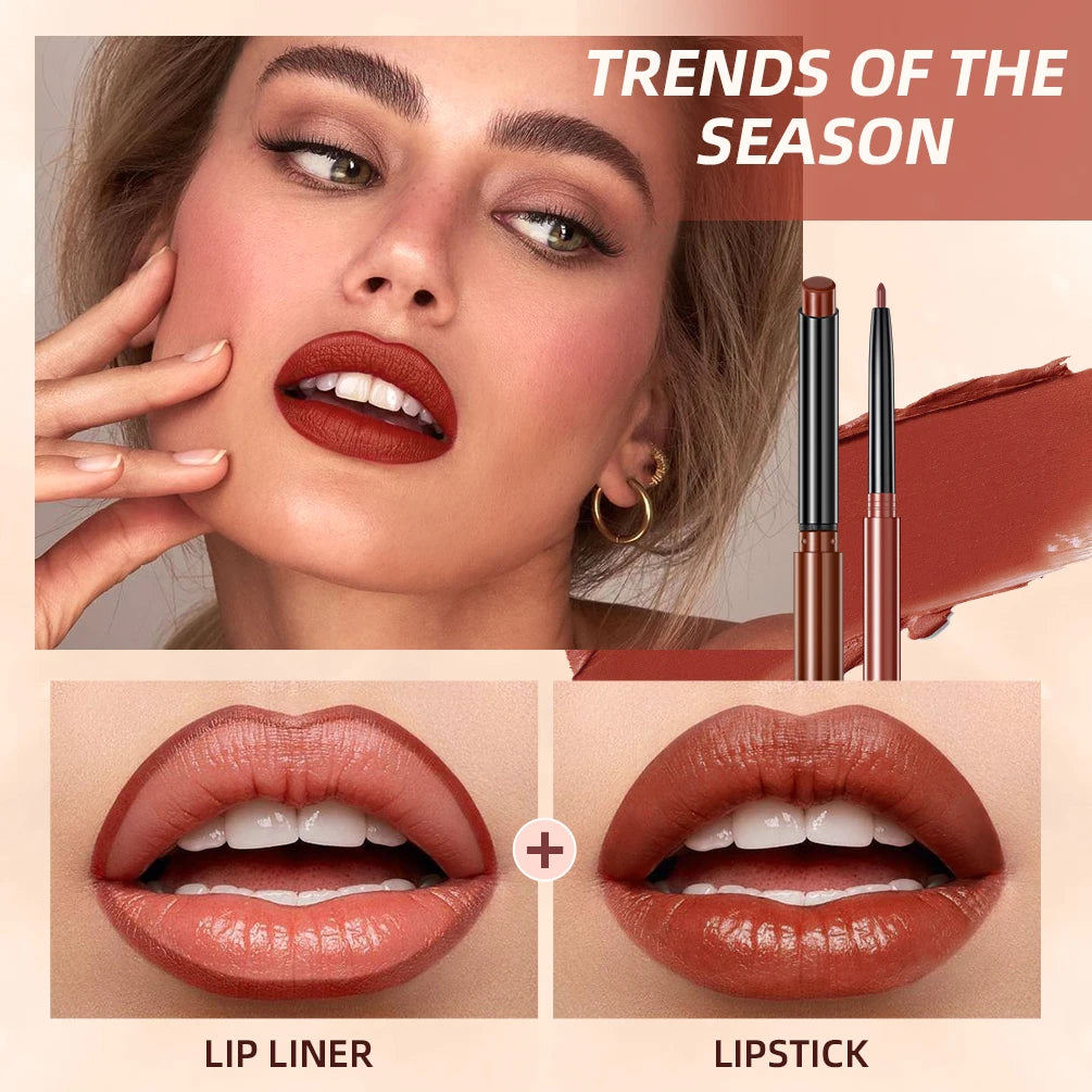 QIBEST Matte Lip Liner Pencil