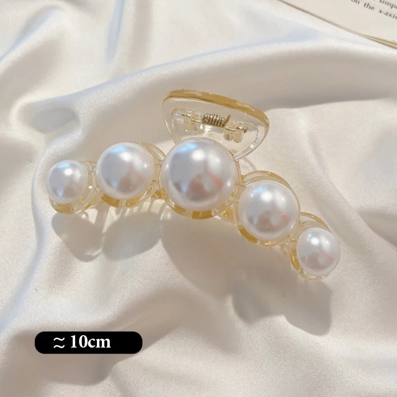 Big Pearl Claw Hair Clip