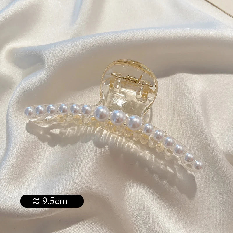 Big Pearl Claw Hair Clip