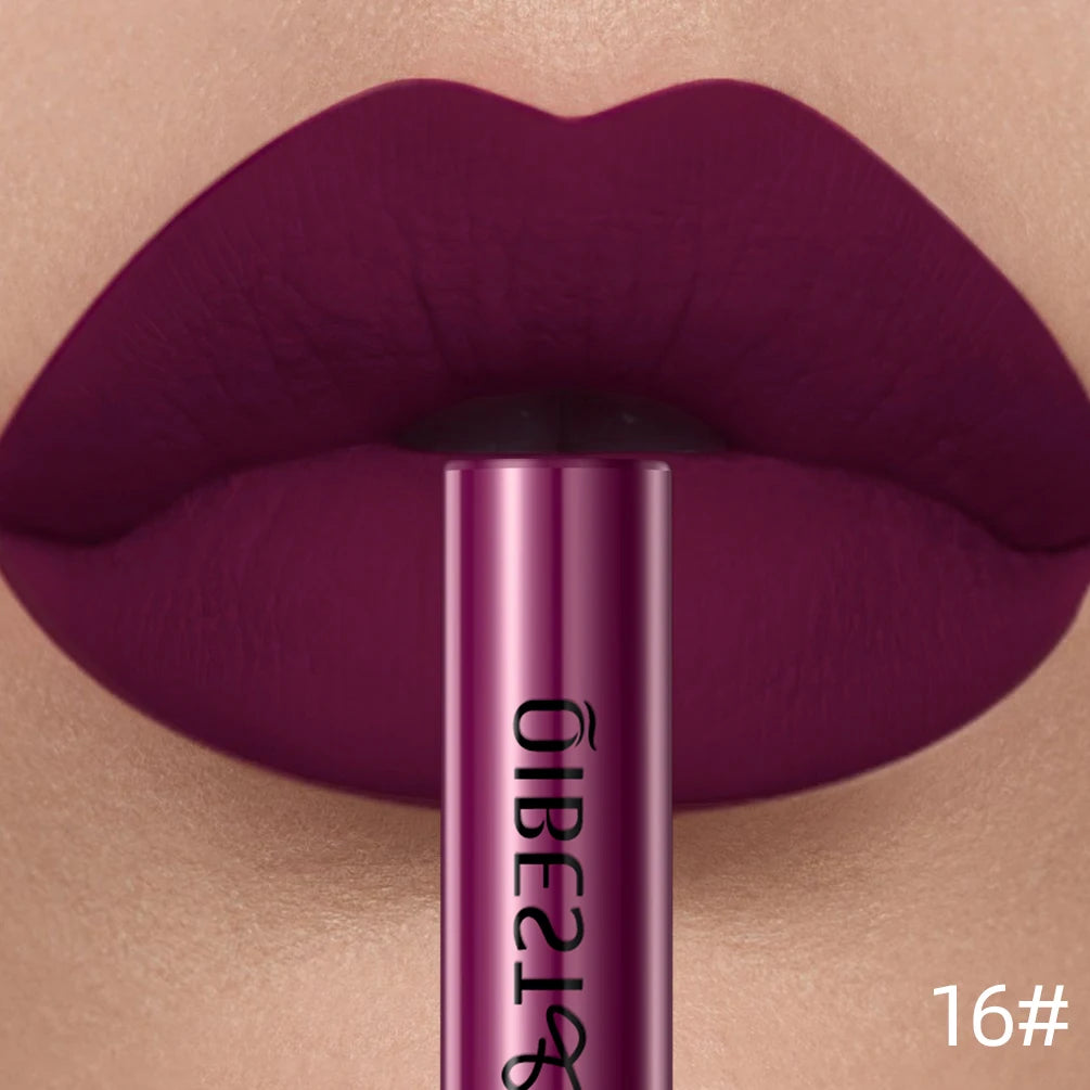QIBEST Red Matte Lip Gloss