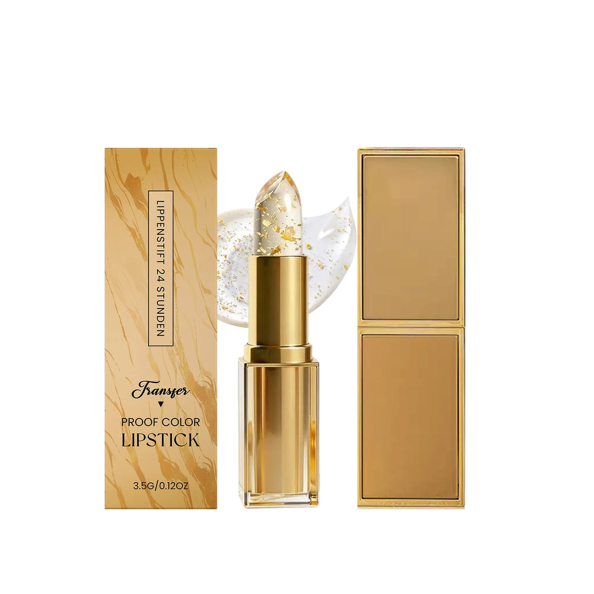 Gold Foil Color-Changing Lipstick
