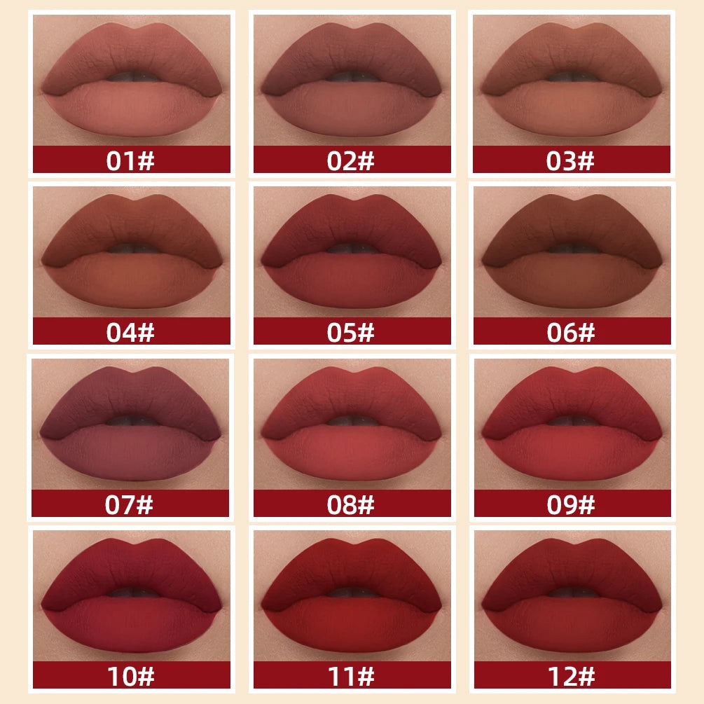 QIBEST Red Matte Lip Gloss