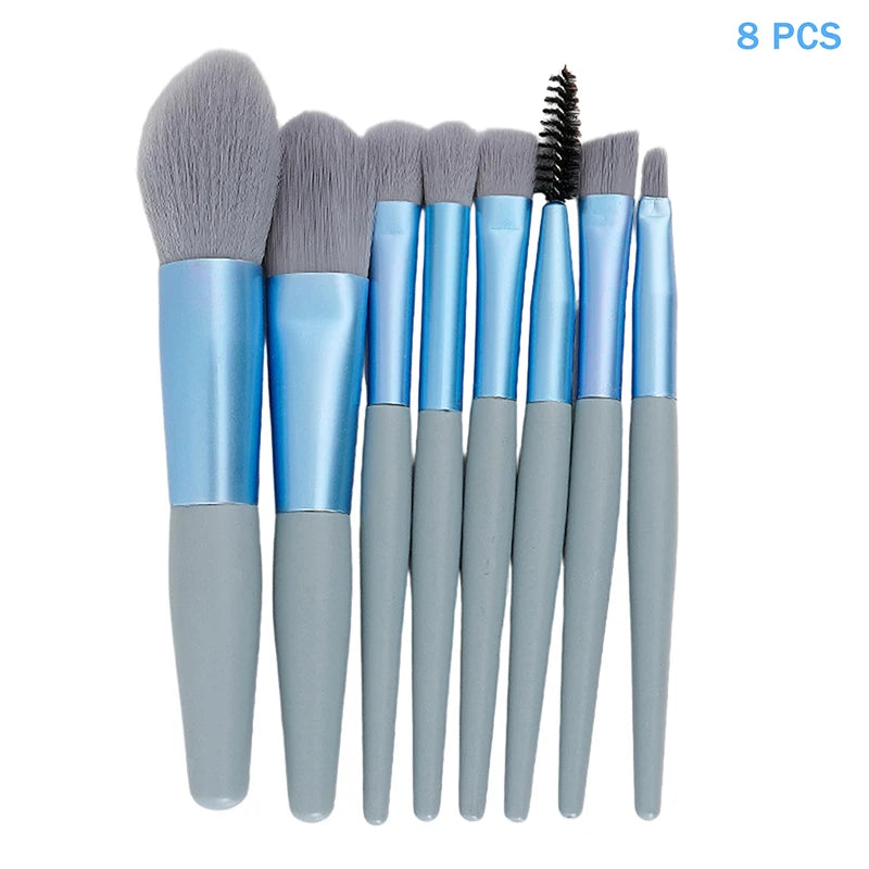 8/13Pc Fluffy Eyeshadow Brush Set