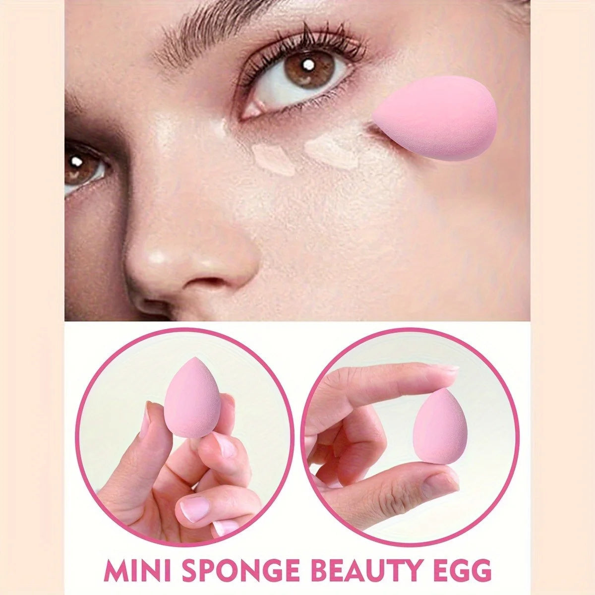 Pink Makeup Sponge Puff Set