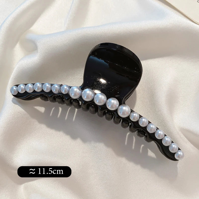 Big Pearl Claw Hair Clip