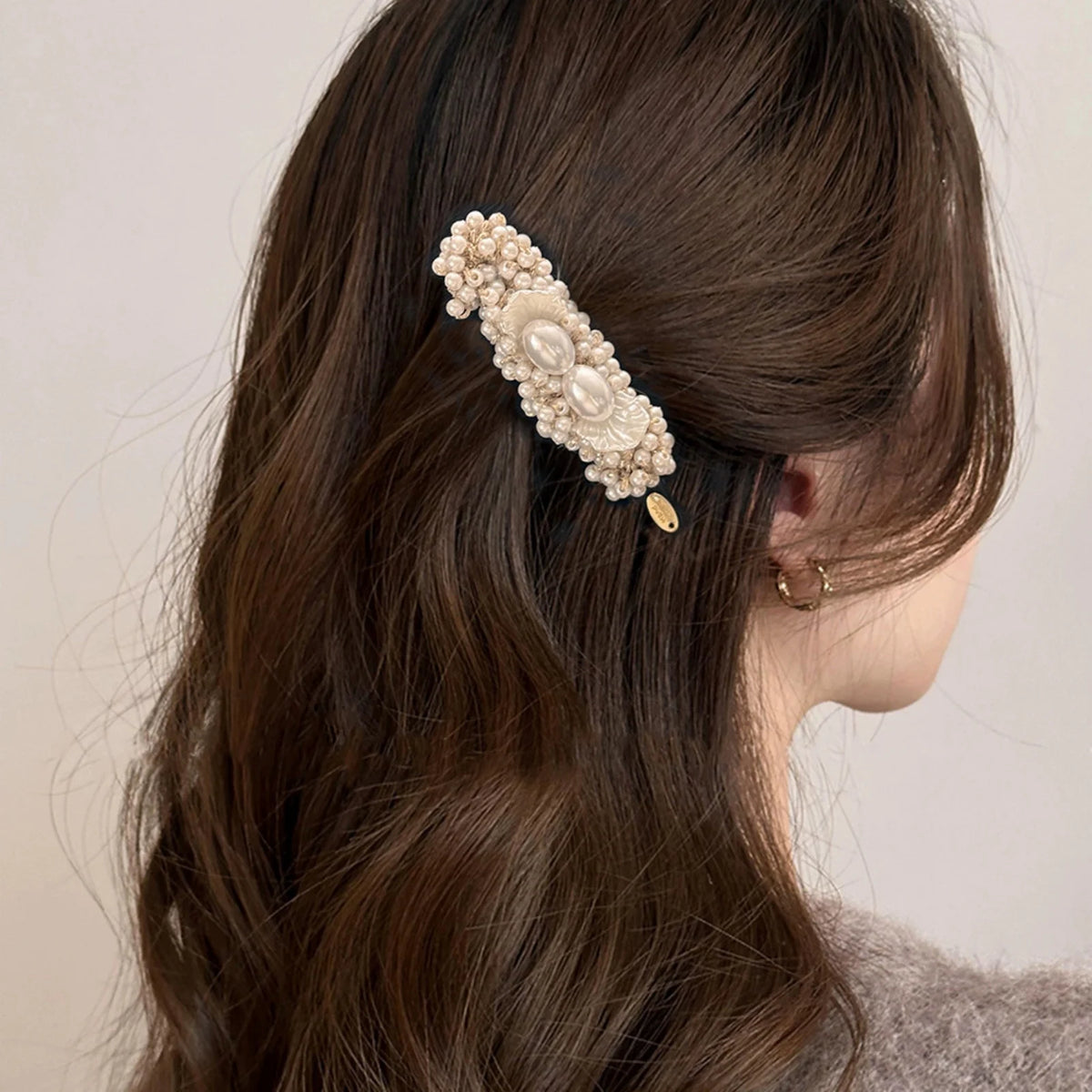 Vintage Pearl Side Hair Clip
