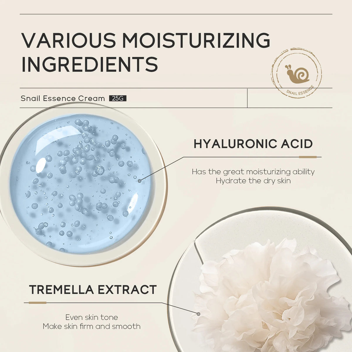 LAIKOU Snail Hyaluronic Face Cream
