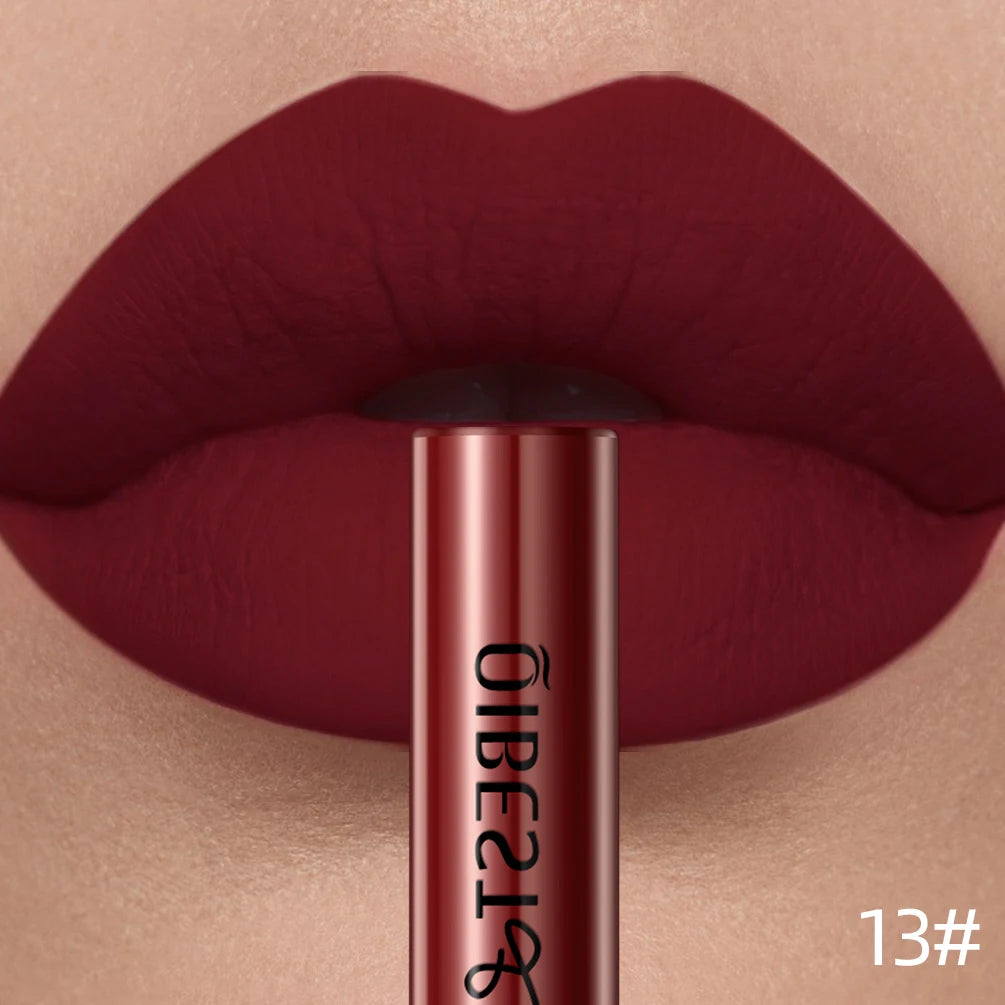 QIBEST Red Matte Lip Gloss