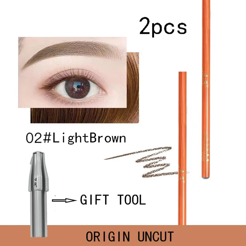 Waterproof Eyebrow Pencil 2Pc