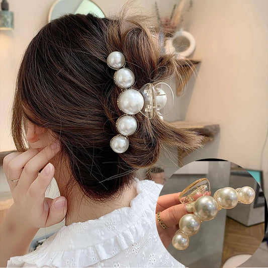 Big Pearl Claw Hair Clip