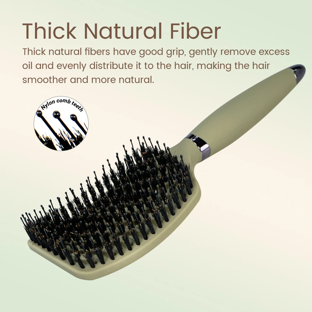 Boar Bristle Detangling Hair Comb