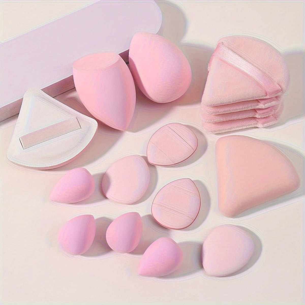 Pink Makeup Sponge Puff Set