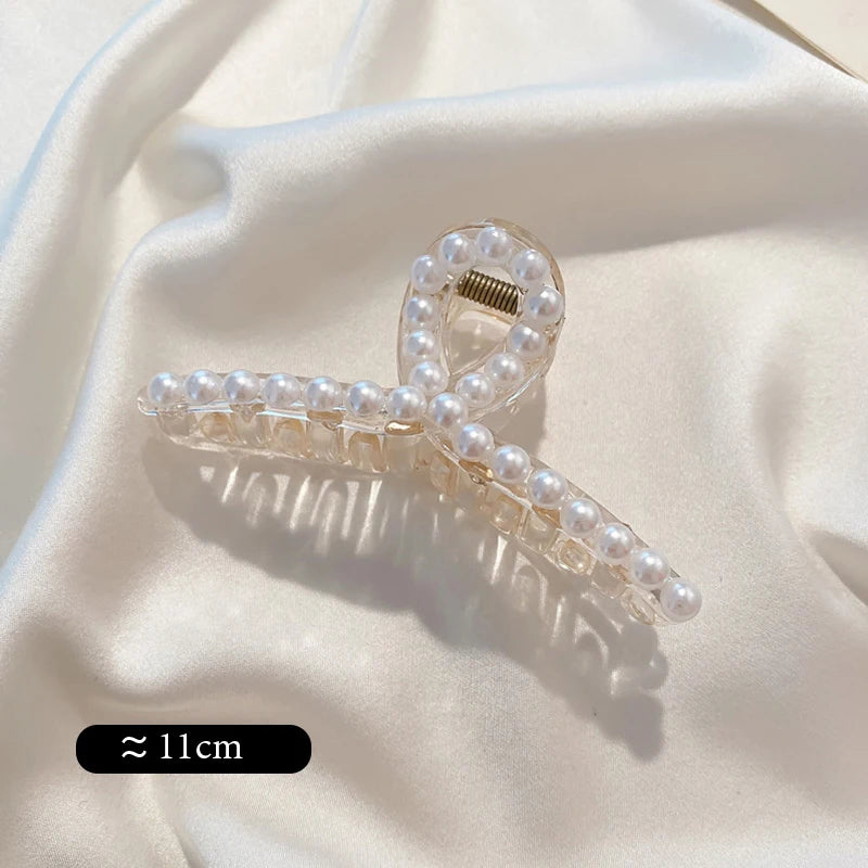 Big Pearl Claw Hair Clip