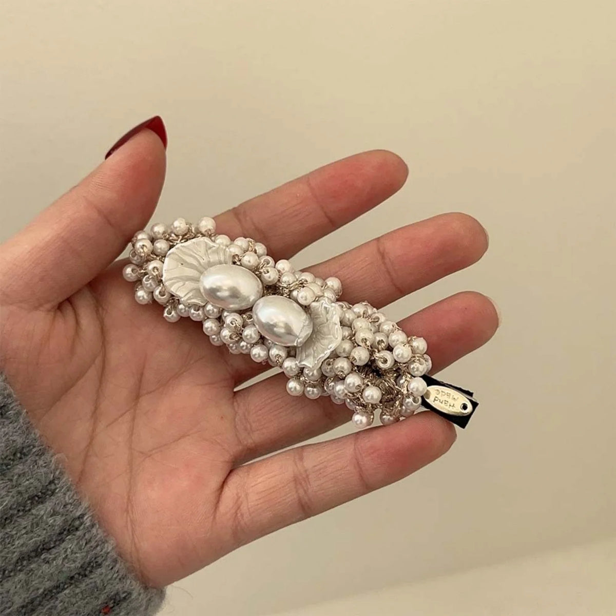Vintage Pearl Side Hair Clip
