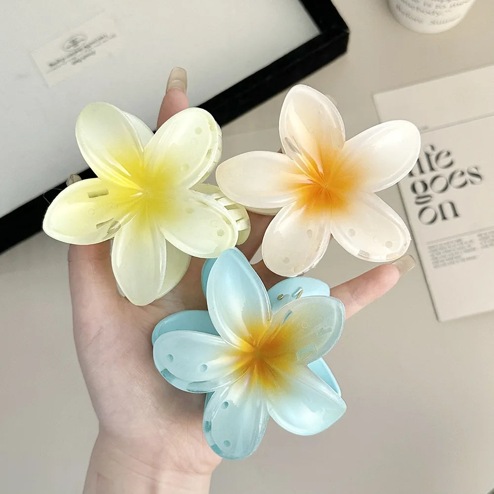 Egg Flower Beach Hair Clips