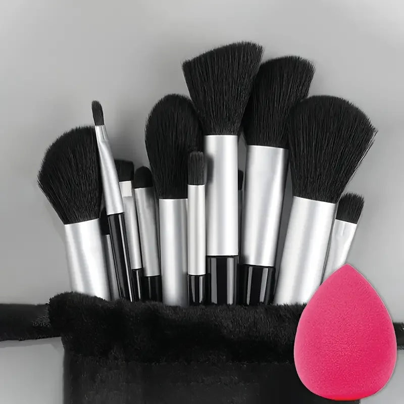 13Pc Foundation Eyeshadow Brush Set