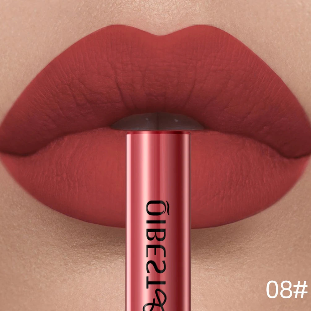 QIBEST Red Matte Lip Gloss