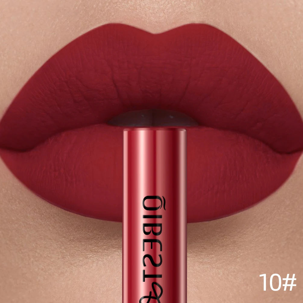 QIBEST Red Matte Lip Gloss