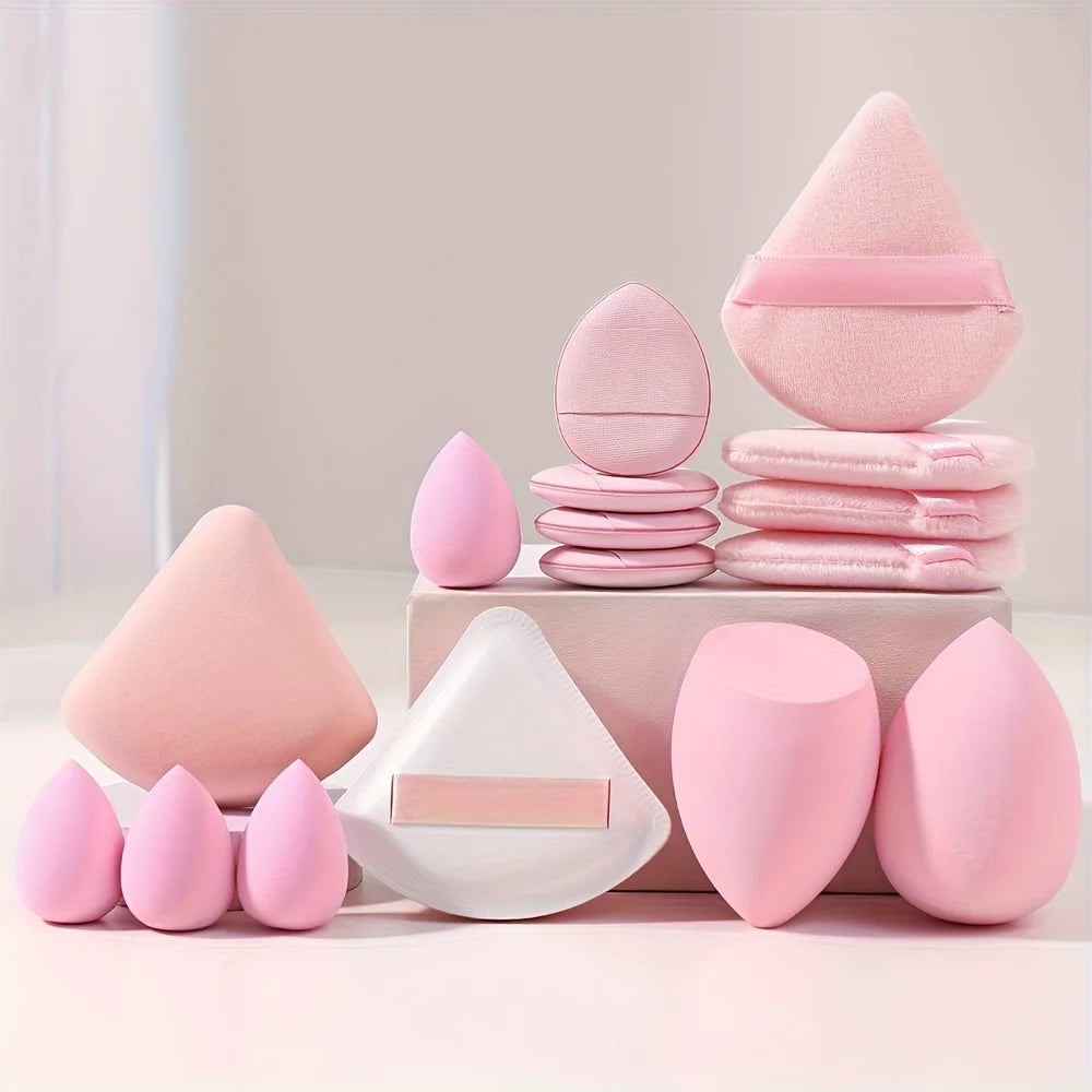 Pink Makeup Sponge Puff Set
