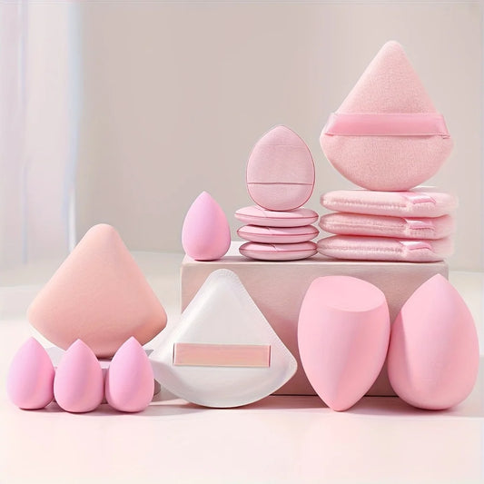 Pink Makeup Sponge Puff Set