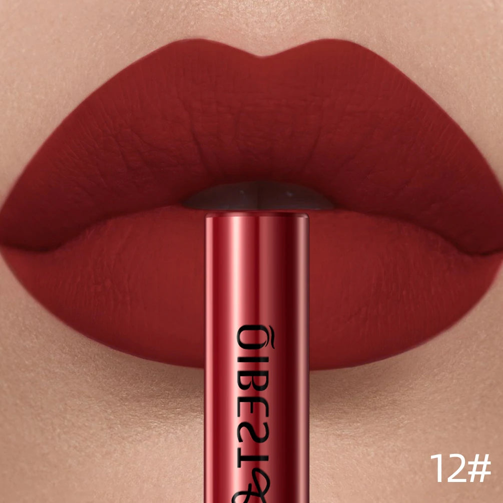 QIBEST Red Matte Lip Gloss