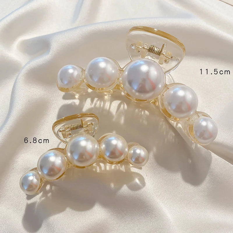 Big Pearl Claw Hair Clip
