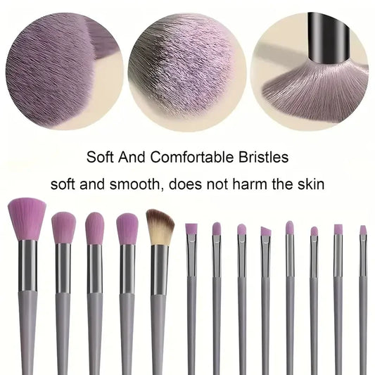 13Pc Foundation Eyeshadow Brush Set