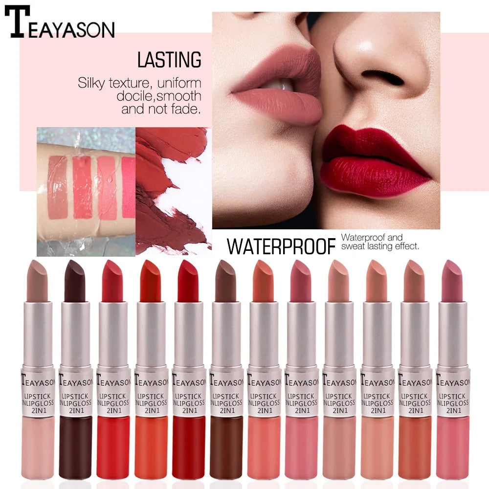 Pink 2-in-1 Lip Tint Gloss