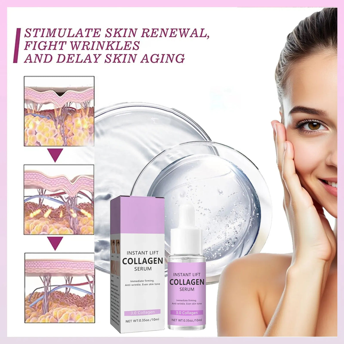 Collagen Hyaluronic Wrinkle Face Serum