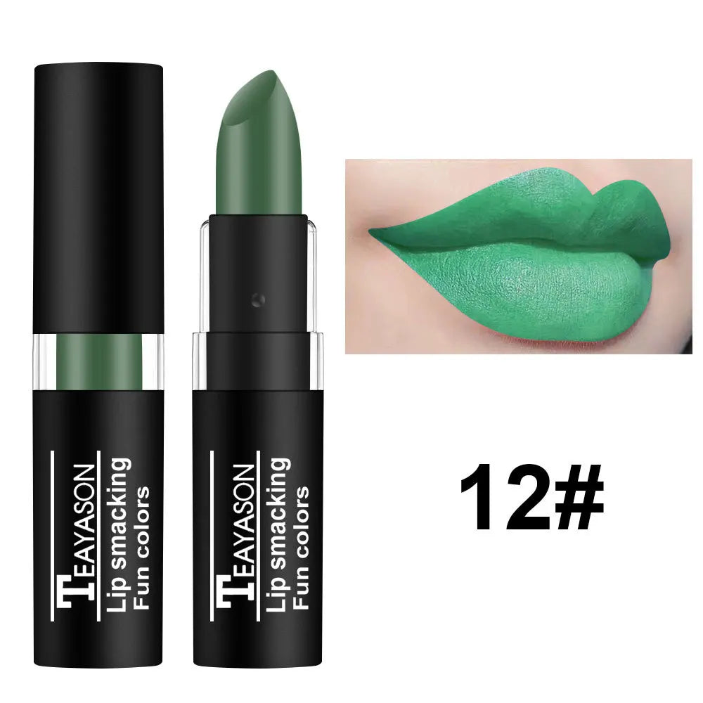 12-Color Matte Nude Lipstick Set