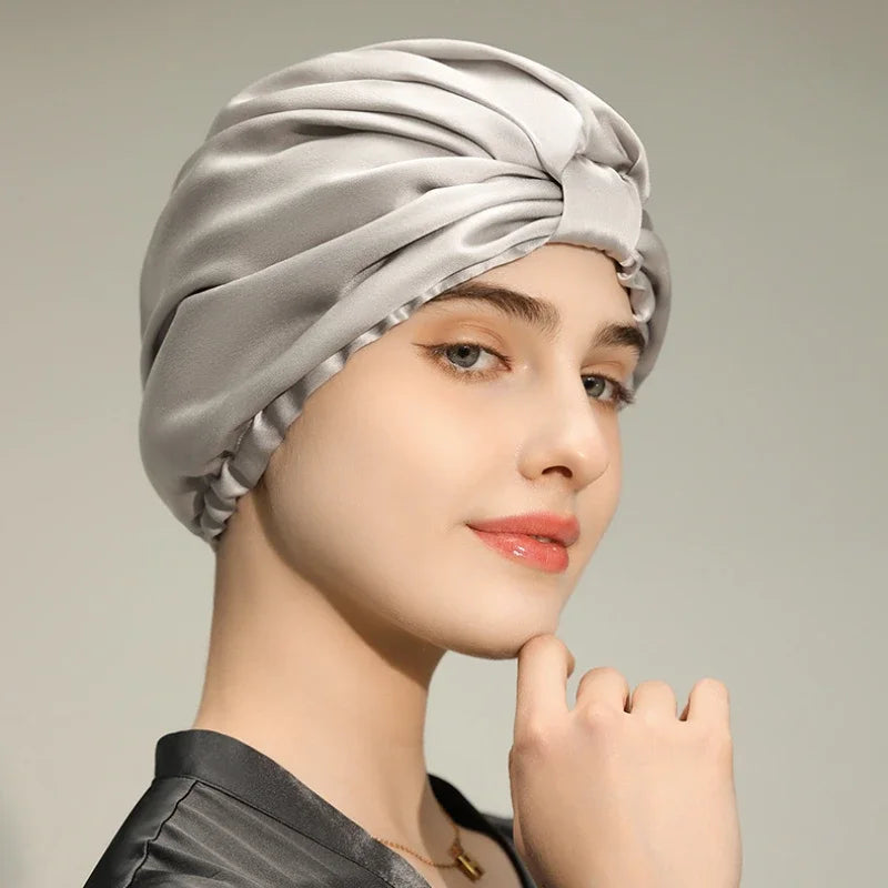 Mulberry Silk Sleep Bonnet Cap