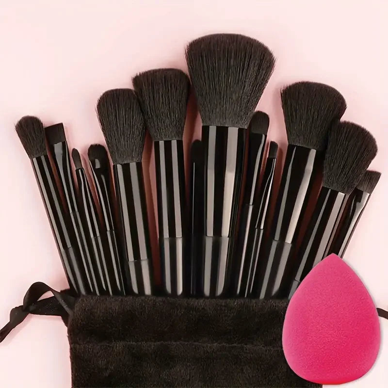 13Pc Foundation Eyeshadow Brush Set