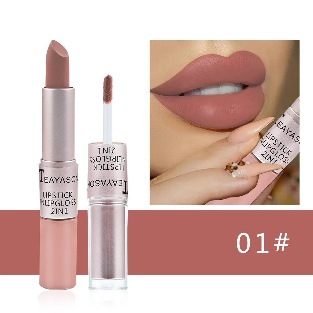 Pink 2-in-1 Lip Tint Gloss