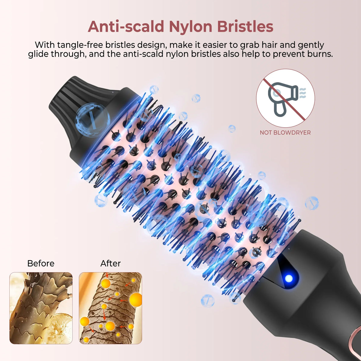 3-in-1 Ionic Heated Round Brush
