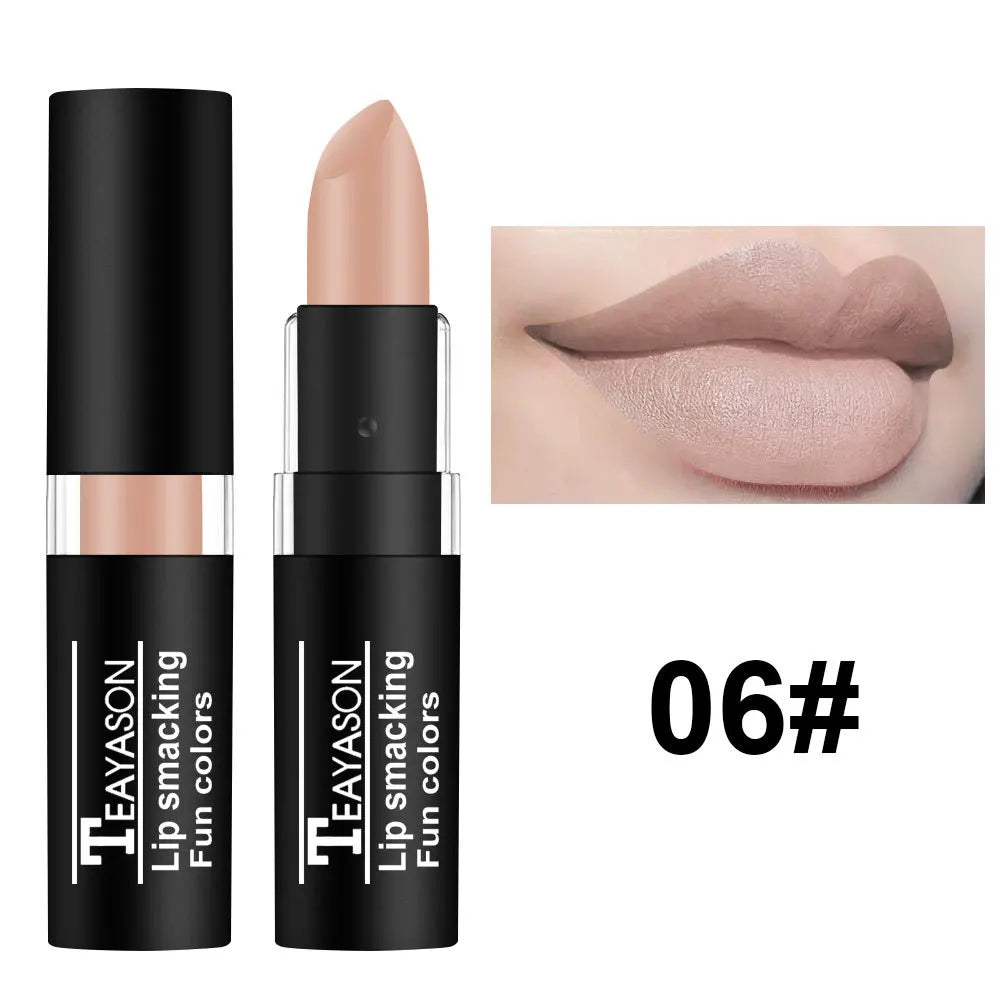 12-Color Matte Nude Lipstick Set