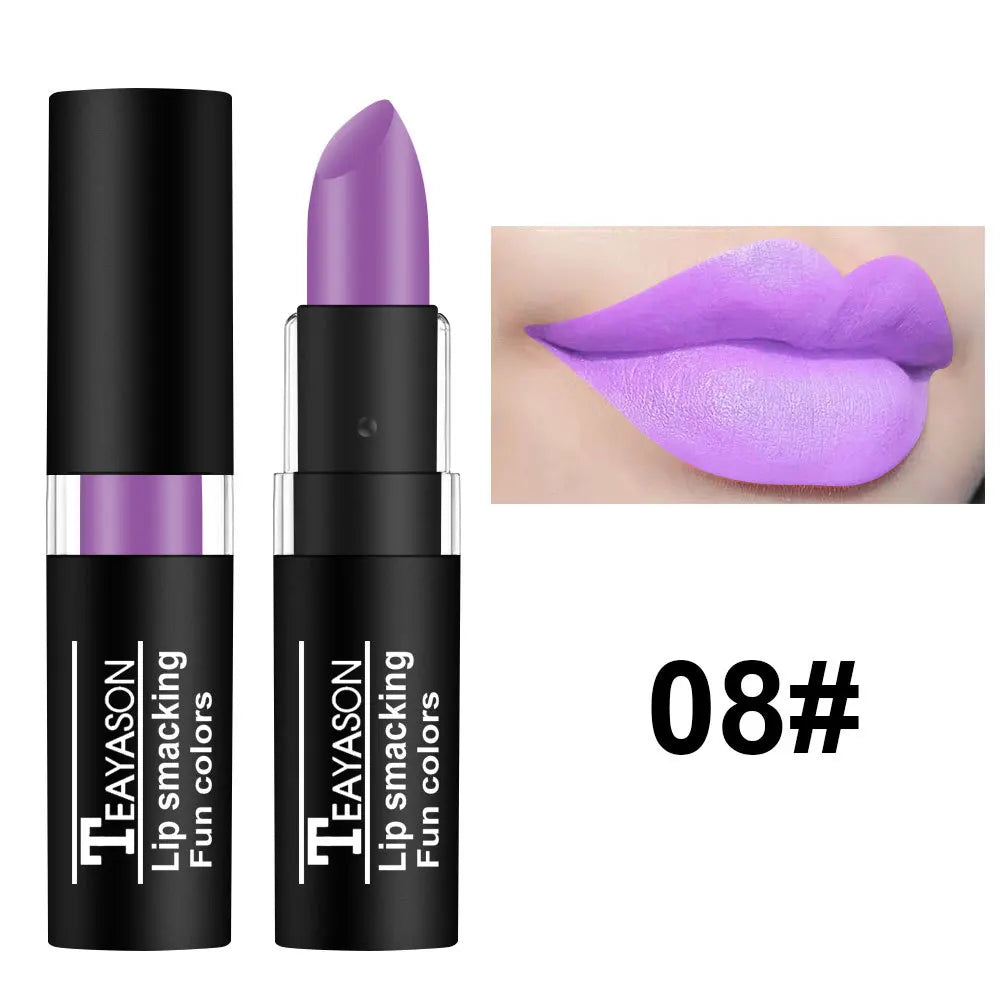 12-Color Matte Nude Lipstick Set
