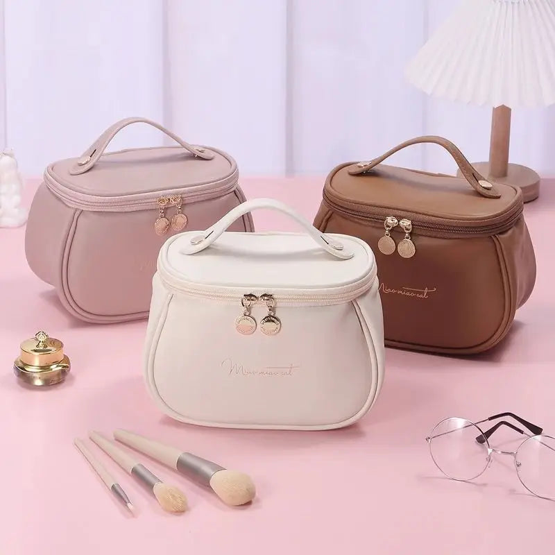 Waterproof PU Leather Wash Bag